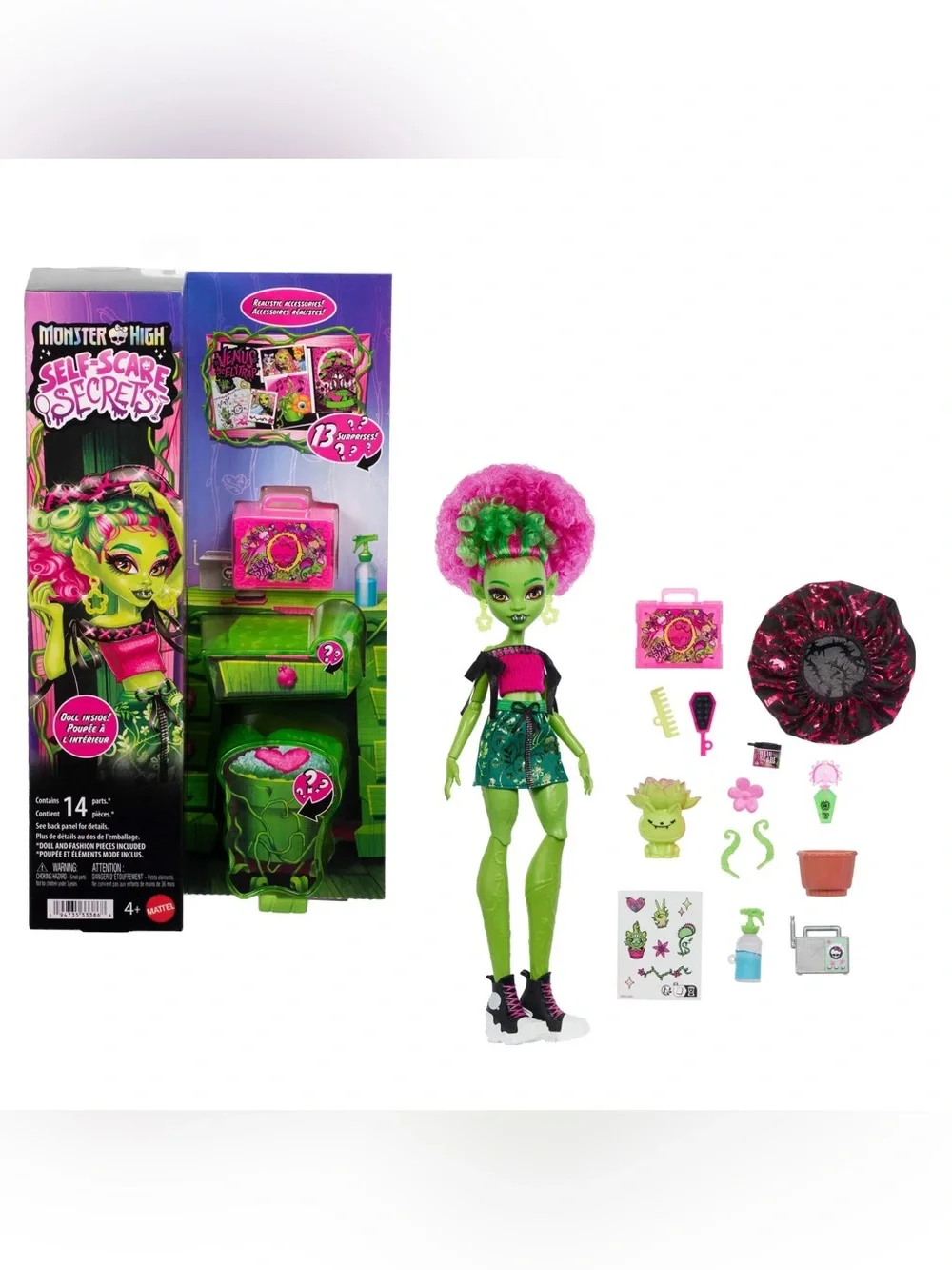 Monster High Self-Scare Secrets Venus McFlytrap Fashion Doll with 13  Accessorie